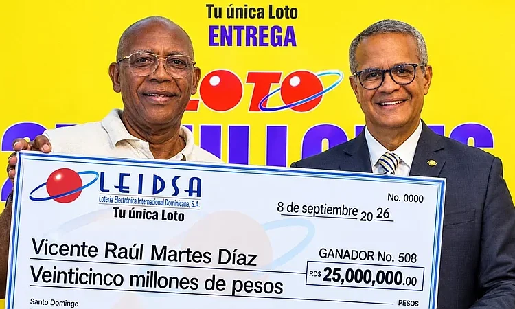 Leidsa suma un nuevo millonario: entrega RD$25 millones por jugada con fechas familiares