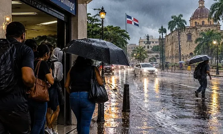 Onda tropical activará lluvias en 9 provincias dominicanas este jueves, informa Indomet