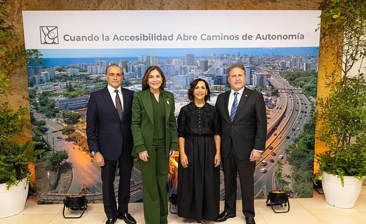 Alianza público-privada impulsa accesibilidad urbana en Santo Domingo con RD$156 millones