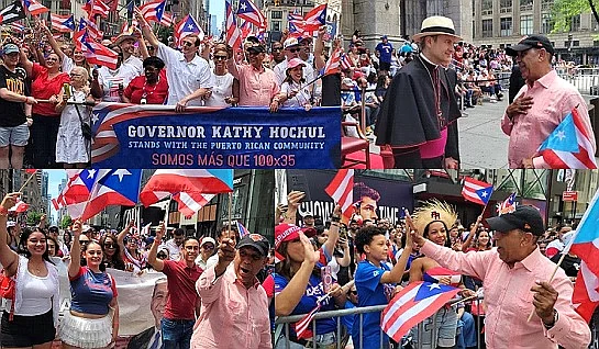 Adriano Espaillat celebra la herencia puertorriqueña en Nueva York en plena contienda electoral