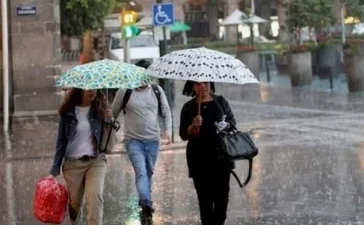 Vaguada provocará lluvias este lunes
