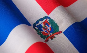 Bandera de la República Dominicana.