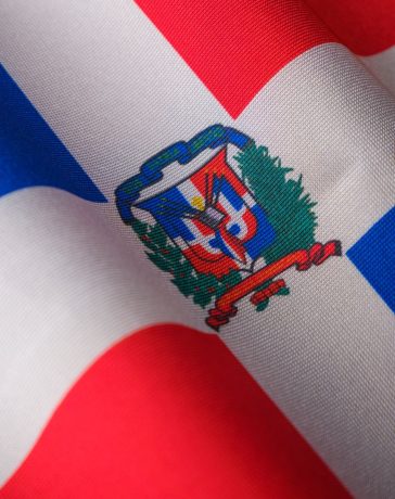 Bandera de la República Dominicana.