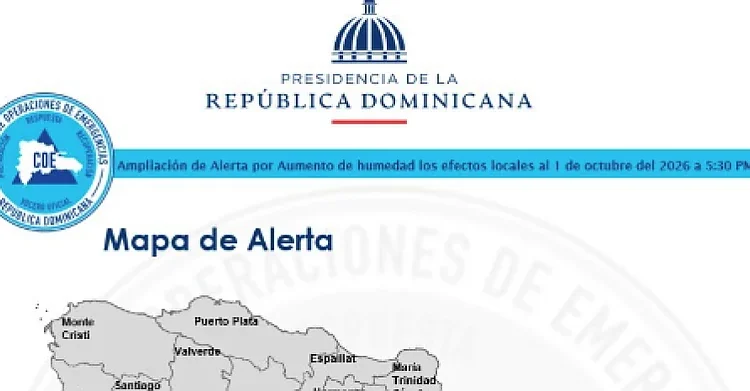 Vaguada activa alerta verde en siete provincias y el Distrito Nacional; Indomet advierte lluvias intensas