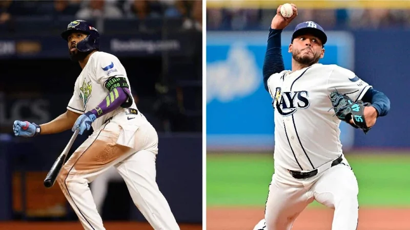 El peso dominicano en los Rays: Caminero y Peralta, claves para la Serie Mundial