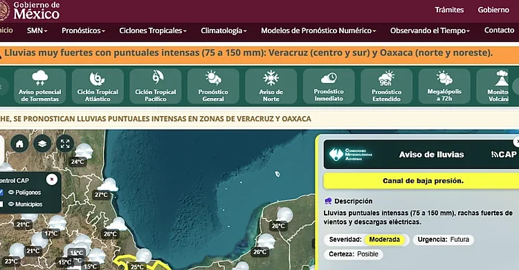 Vance, la nueva tormenta del Pacífico que amenaza con ser huracán categoría 3