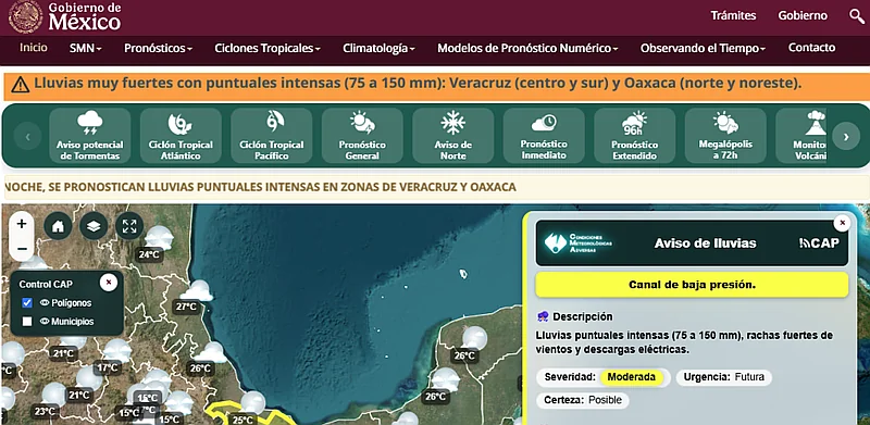 Vance, la nueva tormenta del Pacífico que amenaza con ser huracán categoría 3