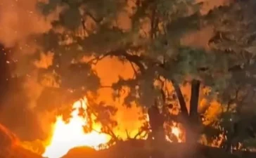 Ataque incendiario contra restaurante Las Dunas en Baní despierta alarma por la seguridad de los negocios