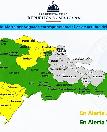 Aguaceros persistentes: COE mantiene 25 provincias bajo alerta, siete en amarilla