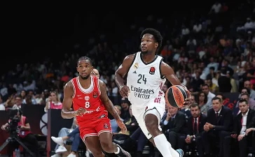Andrés Feliz llega a 500 puntos en Euroliga: consagración del base dominicano en Europa