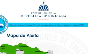 Indomet y COE actualizan panorama: menos lluvias y seis provincias en alerta verde