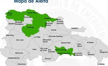 COE baja la alerta: solo cinco provincias y el Distrito Nacional siguen bajo vigilancia