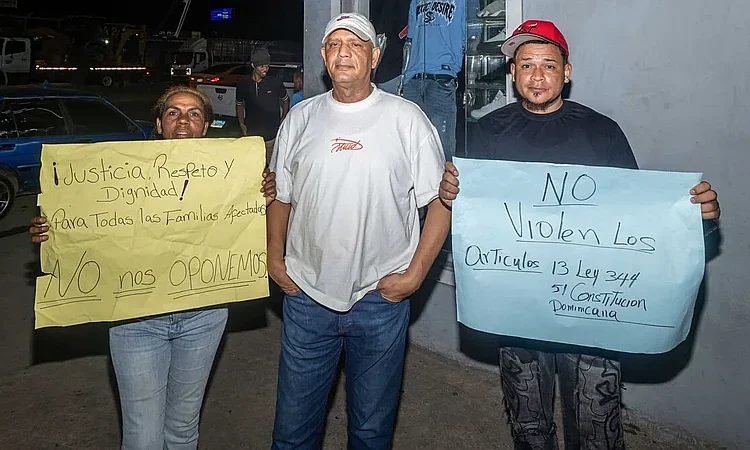 Tercer día de protestas en Pedro Brand: más de 300 familias reclaman pagos justos por sus viviendas