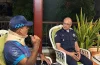 Accidente múltiple en Nagua deja al general Mateo Moquete con distensión muscular; director policial lo visita