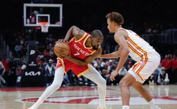 Durant y Rockets frenan remontada de Hawks y firman inicio perfecto