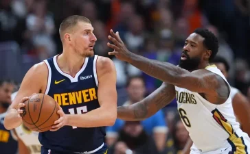 Jokic hace historia con triple-doble 199 y Nuggets remontan ante Pelicans