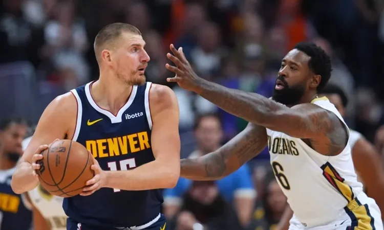 Jokic hace historia con triple-doble 199 y Nuggets remontan ante Pelicans