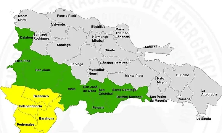 Vaguada activa alertas en 13 provincias: COE sube a amarilla cuatro demarcaciones y emite recomendaciones