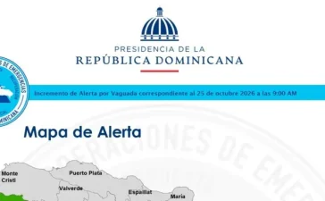 Vaguada activa alertas en 13 provincias: cuatro en amarillo y nueve en verde, incluido el Gran Santo Domingo