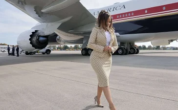 De crítica a aliada: Nicki Minaj usa el Air Force One y respalda a Trump en mitin de Michigan