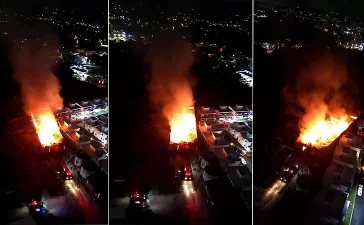 Incendio en fábrica de aceite de San Cristóbal: bomberos controlan siniestro tras cinco horas