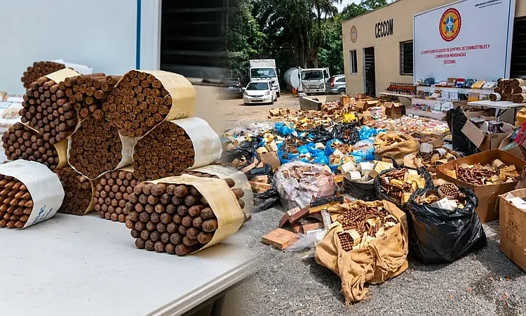 RD desarticula red de comercio ilícito de puros y alcohol valorada en más de 40 millones de pesos