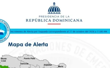 COE eleva a 30 las comunidades incomunicadas por lluvias y declara alerta amarilla en 12 provincias