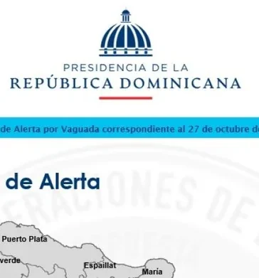 COE eleva a 30 las comunidades incomunicadas por lluvias y declara alerta amarilla en 12 provincias