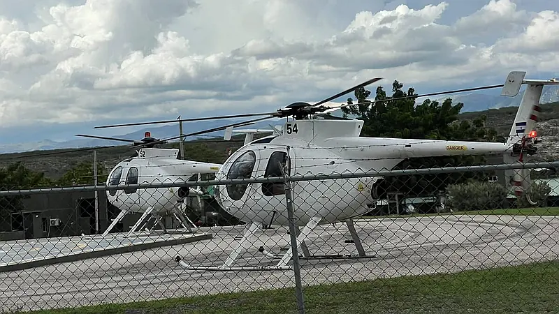 Escala militar en Jimaní: siete helicópteros rumbo a Haití evidencian apoyo logístico dominicano
